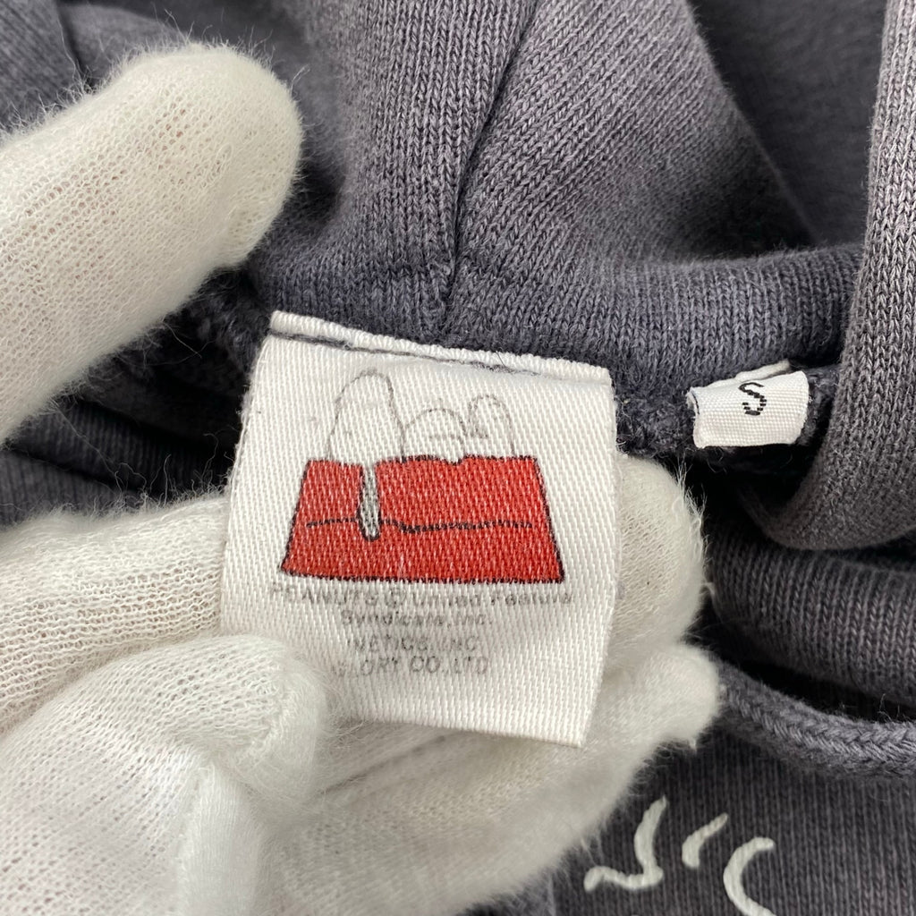 90s VINTAGE PEANUTS ピーナッツ / フェード感 両面プリント  プルオーバーパーカー SIZE：S