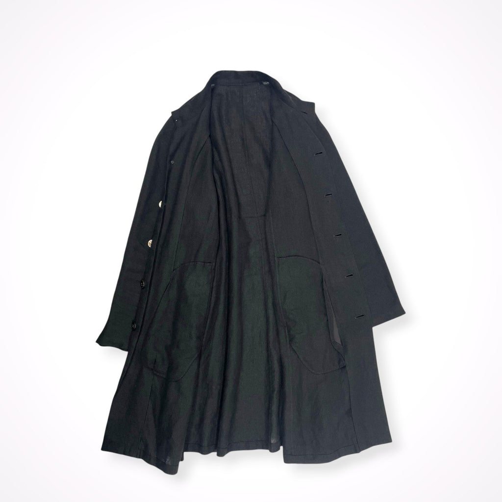 JURGEN LEHL / リネン100％ ロングシャツコート 参考定価：80,000程度 SIZE：M