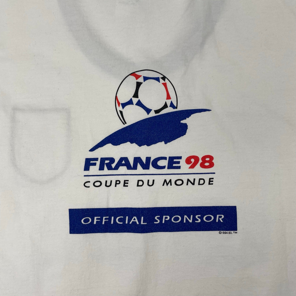 VINTAGE / 98年 フランスワールドカップ フットボールTEE SIZE:L