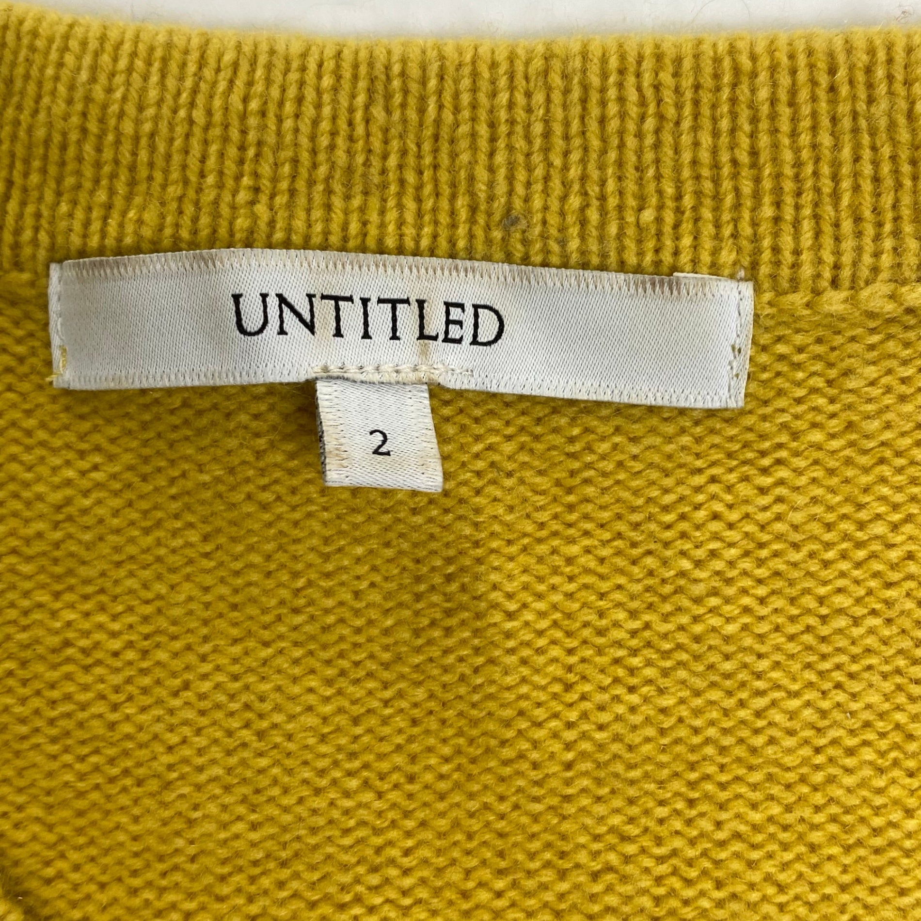 UNTITLED アンタイトル / カシミヤMIXプルオーバーニット 153-17695 美品 SIZE：2