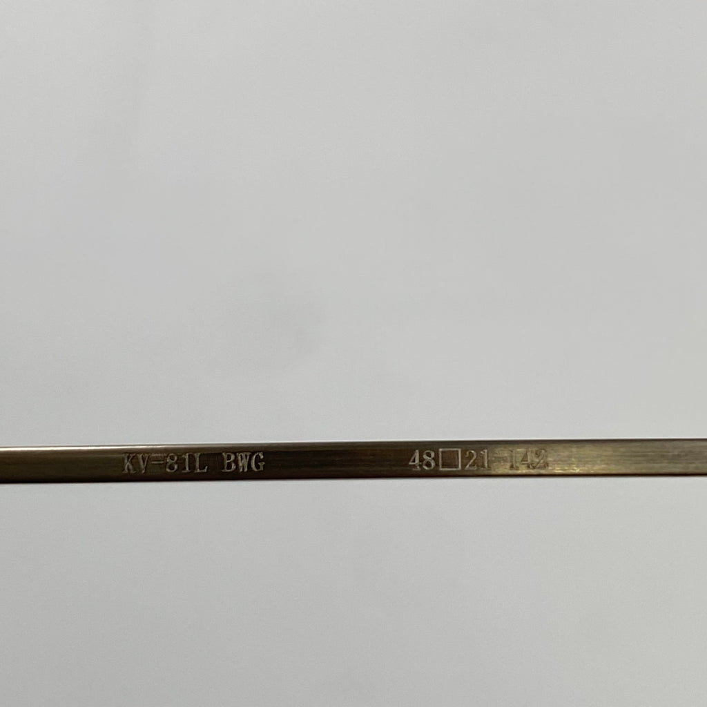 金子眼鏡 「VINTAGE」ライン / パント型 チタン BWG 度なしクリアレンズ  参考定価：40,000+tax