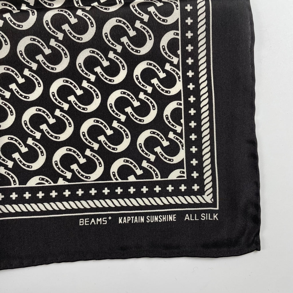 KAPTAIN SUNSHINE × BEAMS PLUS キャプテンサンシャイン ビームスプラス / Cowboy Silk Scarf タグ付 参考定価：18,000+tax