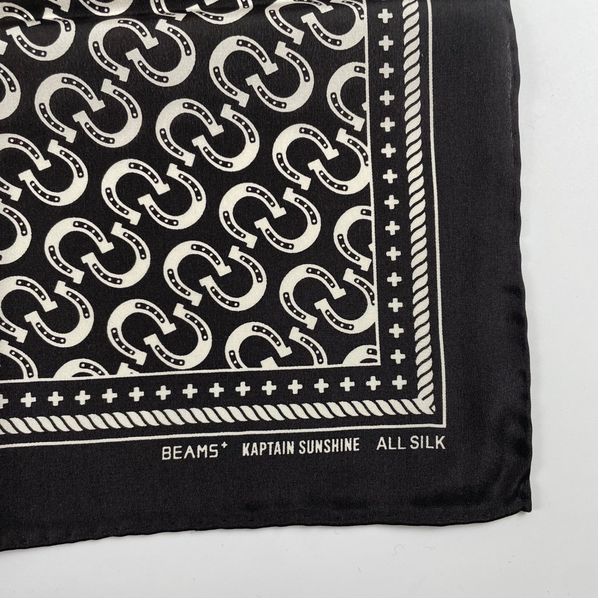 KAPTAIN SUNSHINE × BEAMS PLUS キャプテンサンシャイン ビームスプラス / Cowboy Silk Scarf タグ付 参考定価：18,000+tax