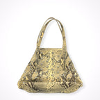 JIMMY CHOO / パイソン柄スタッズトートバッグ 参考定価：200,000程度