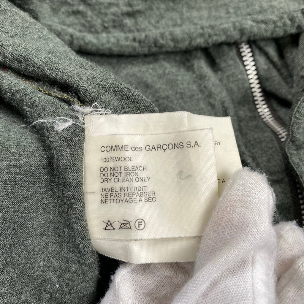 【最初期】 COMME des GARCONS SHIRT コムデギャルソンシャツ / ヴィンテージ 縮絨切替シャツ MADE IN FRANCE SIZE:S