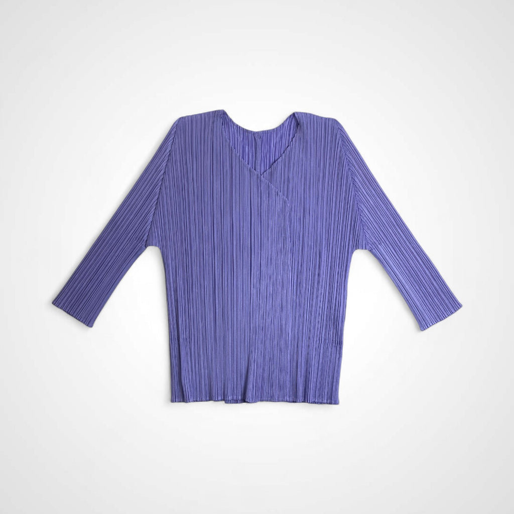 PLEATS PLEASE プリーツプリーズ / プリーツ トッパー カーディガン 極美品 ラベンダー SIZE：3