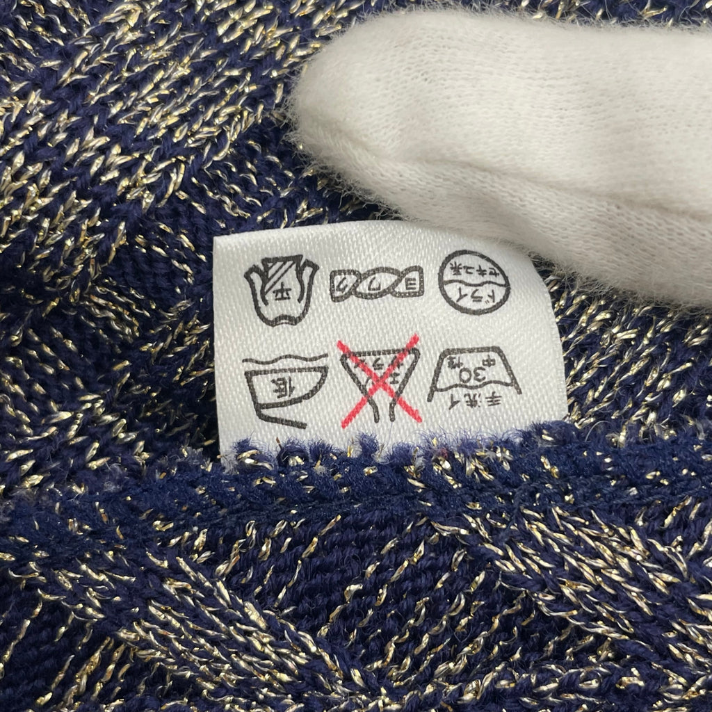 齋藤都世子 toyoko saito / エンブロイダリーニットセットアップ 参考定価：150,000程度 SIZE:M-L程度