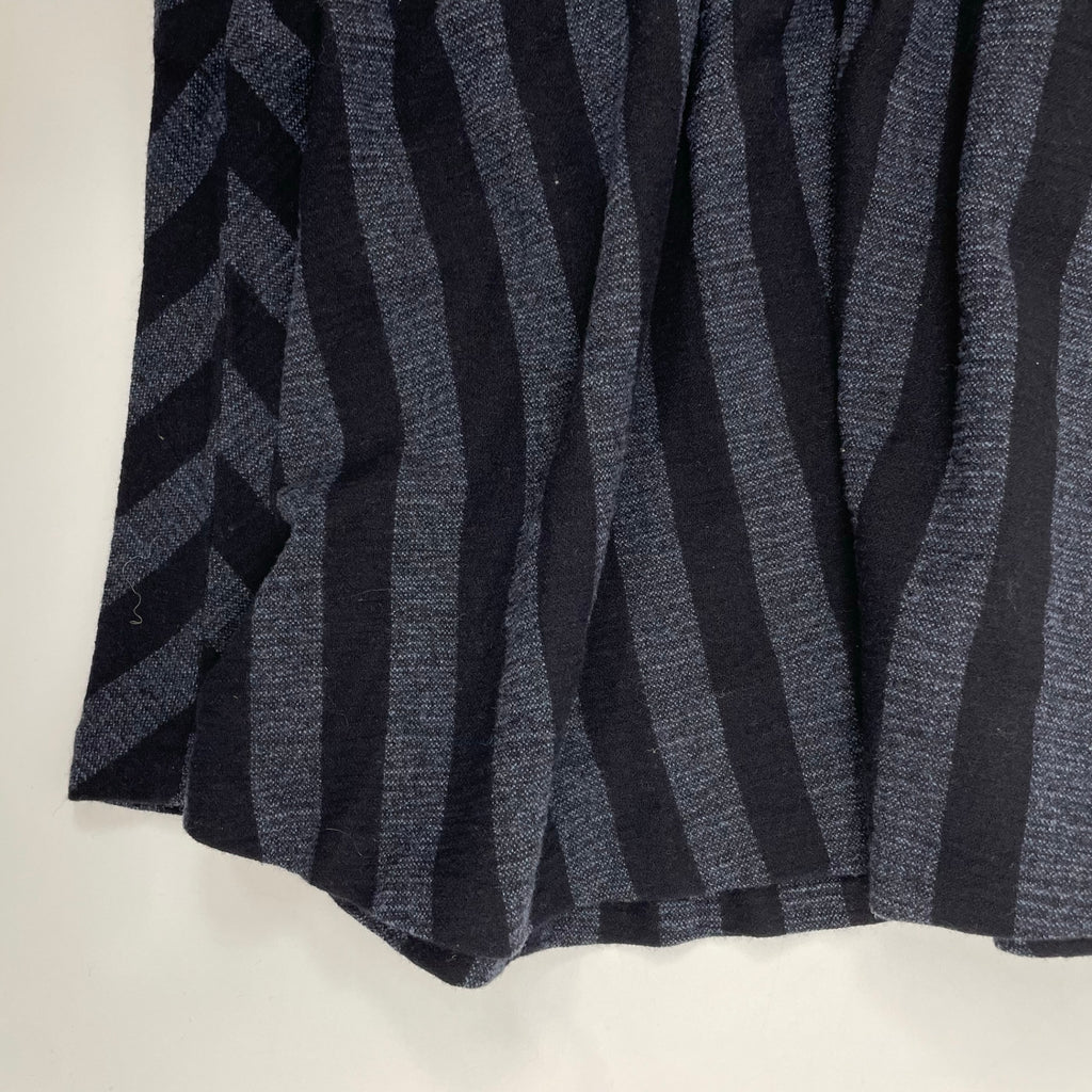 TELA テラ / ツイードストライプスカート ネイビーグレー×ブラック イタリア製 参考定価：30,000程度 SIZE:42