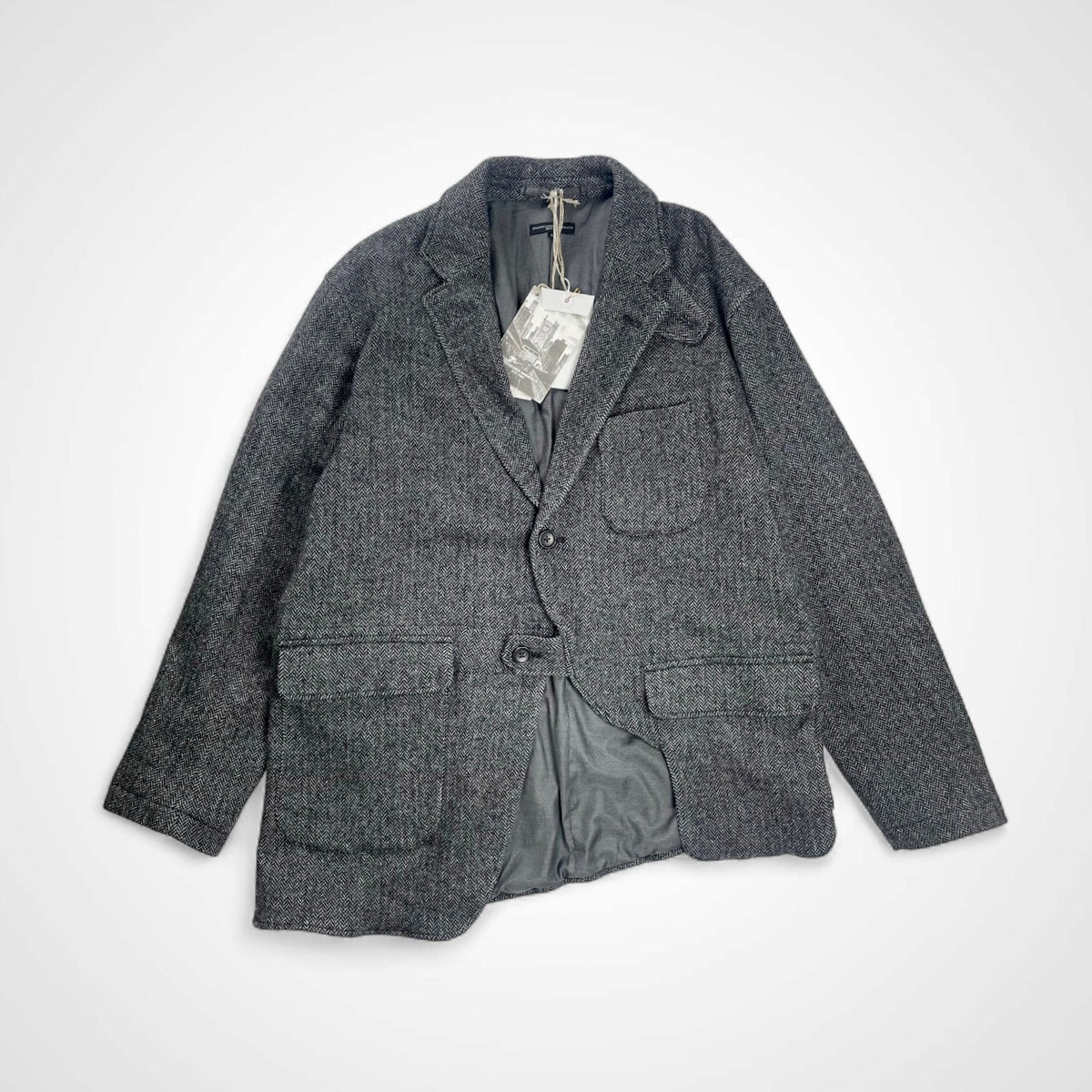 ENGINEERED GARMENTS エンジニアドガーメンツ / Slanted Jacket ヘリンボーンツイード 24AW 極美品 参考定価：68,000+tax SIZE:M