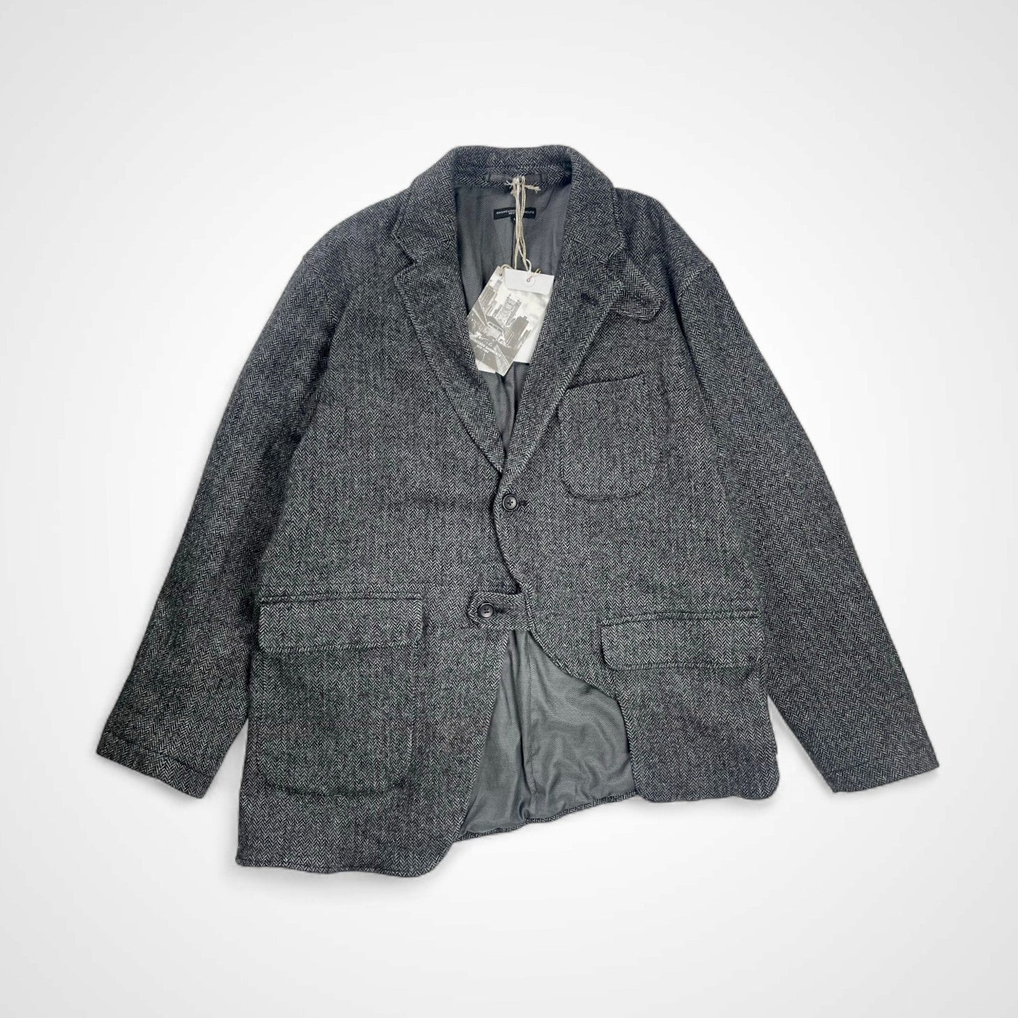 ENGINEERED GARMENTS エンジニアドガーメンツ / Slanted Jacket ヘリンボーンツイード 24AW 極美品 参考定価：68,000+tax SIZE:M