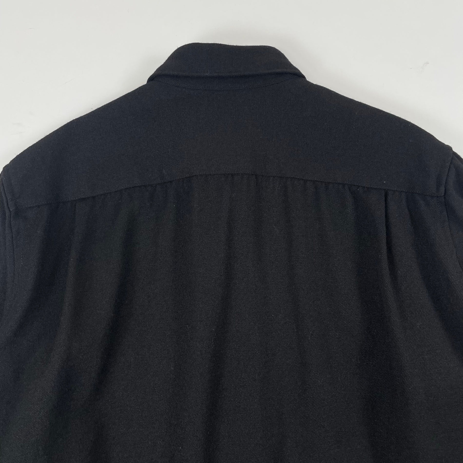 COMME des GARCONS HOMME / 後染め加工 異素材パッチワークシャツジャケット 18AW SIZE:M
