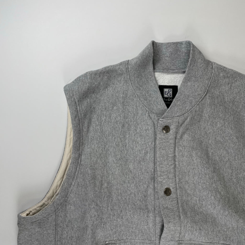 ENGINEERED GARMENTS × BEAMS PLUS エンジニアドガーメンツ ビームスプラス / SWEAT VEST スウェットベスト タグ付 グレー 参考定価：37,000+tax SIZE:M