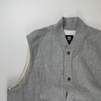 ENGINEERED GARMENTS × BEAMS PLUS エンジニアドガーメンツ ビームスプラス / SWEAT VEST スウェットベスト タグ付 グレー 参考定価：37,000+tax SIZE:M