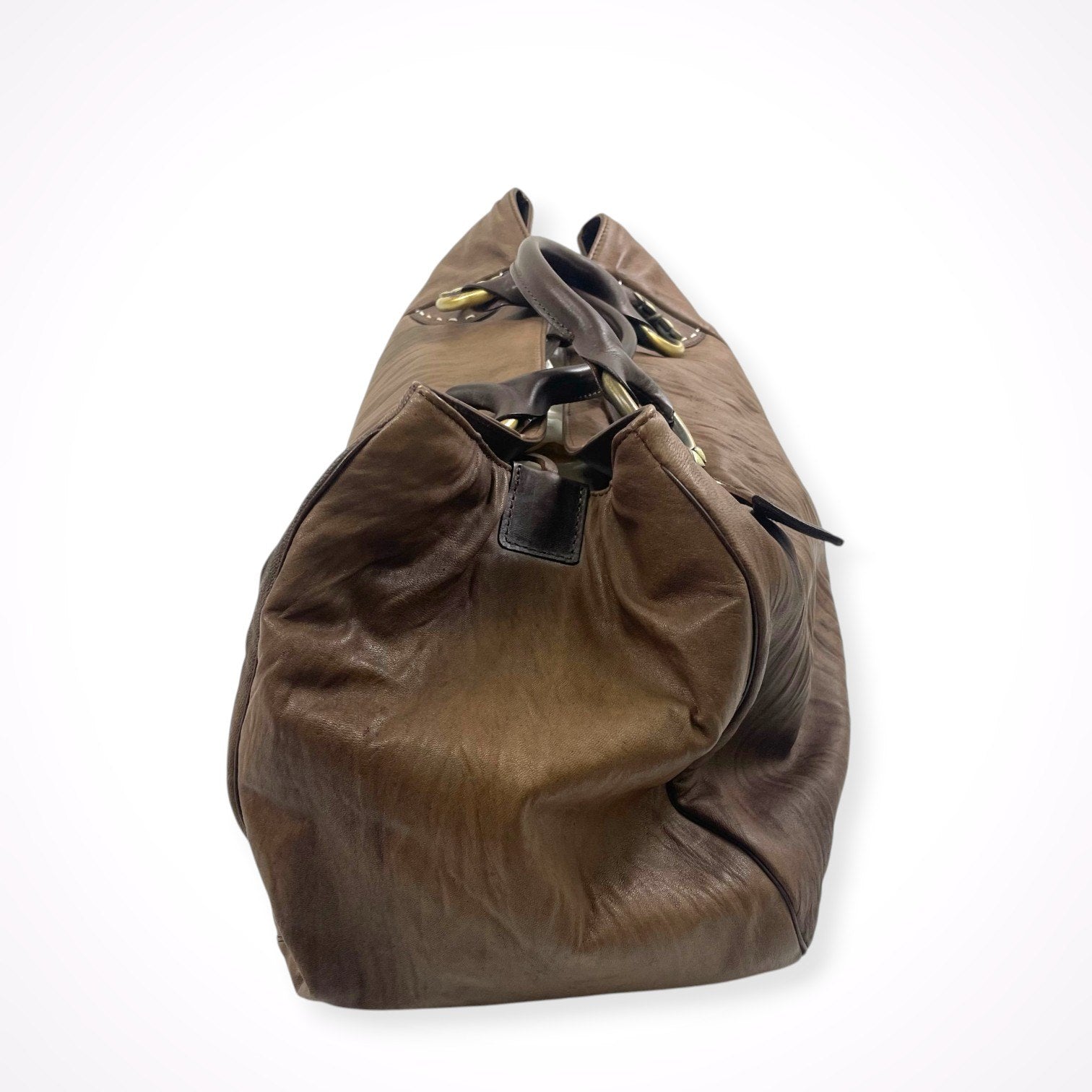 ERMANNO SCERVINO / レザーボストンハンドバッグ 参考定価：350,000程度