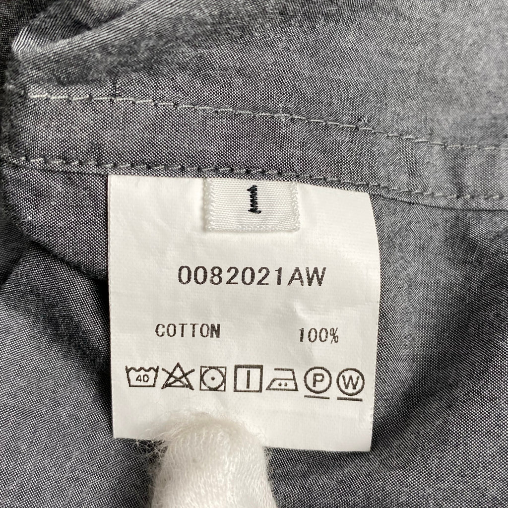 FLUSS フルス / イレギュラーディテール シャツ 参考定価：40,000程度 SIZE:1(M程度)