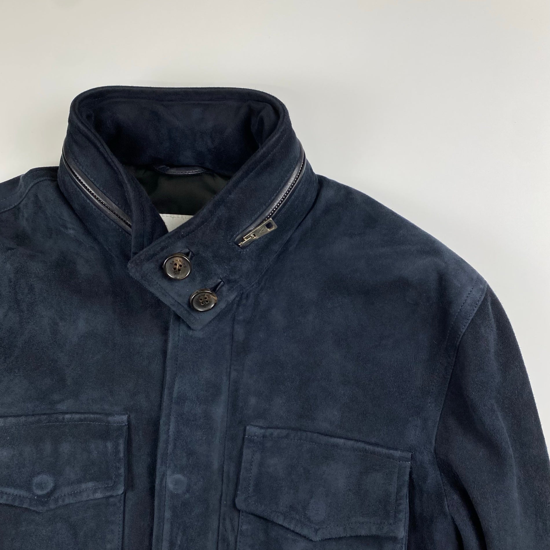 【干場 義雅さん別注】 SANNINO サンニーノ / M-65タイプ ラムレザー スエード ジャケット SIZE：48