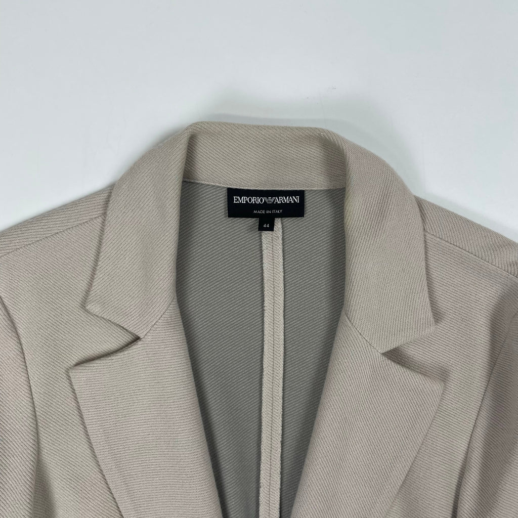 EMPORIO ARMANI / ツイルニットジャケット 参考定価：110,000程度 SIZE:44