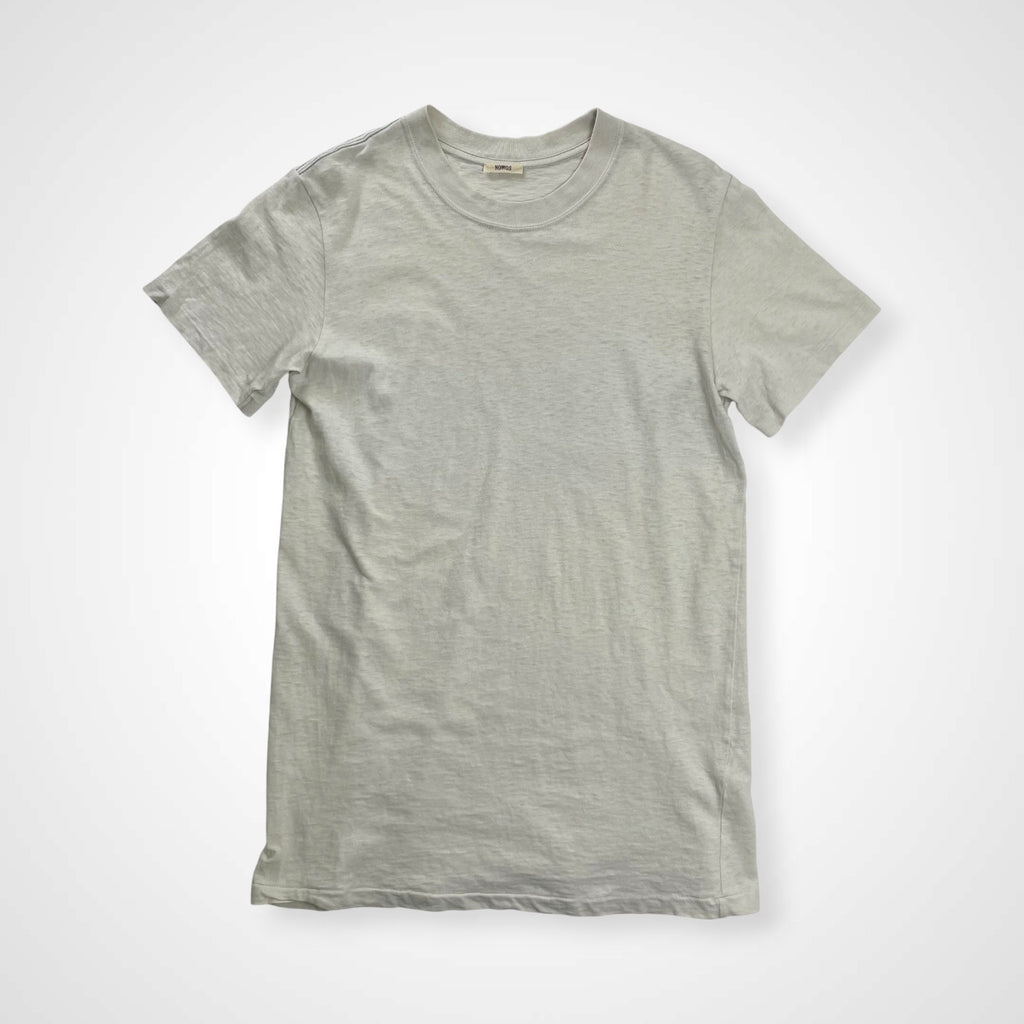 NOWOS ノーウォス / CREW NECK T-SHIRT ブルーグレイ 参考定価：17,000+tax SIZE：FREE