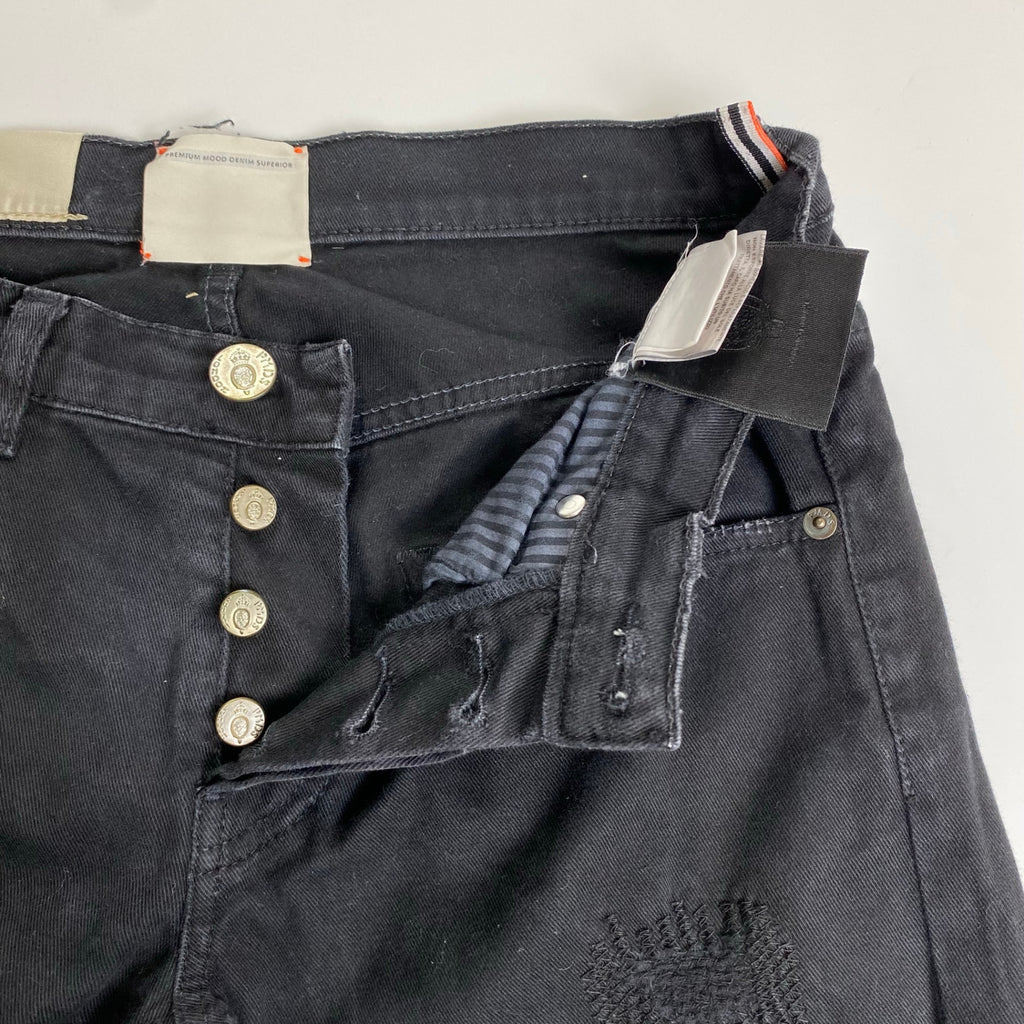 P.M.D.S. PREMIUM MOOD DENIM SUPERIOR / ダメージ リペア加工 デニムパンツ 参考定価：40,000程度 SIZE:W28