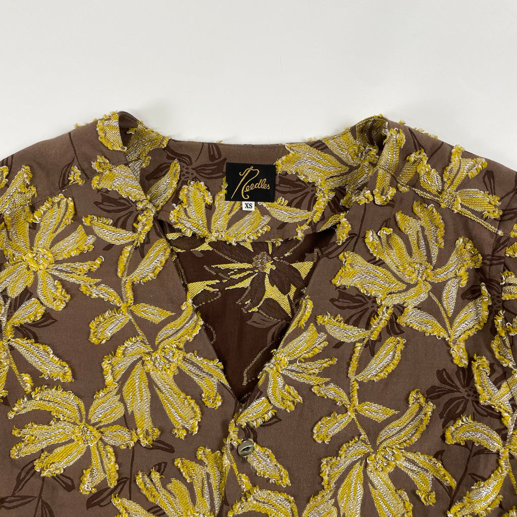 needles ニードルズ / V Neck Shirt Flower Cut jq PU223 参考定価：29,000+tax SIZE:XS