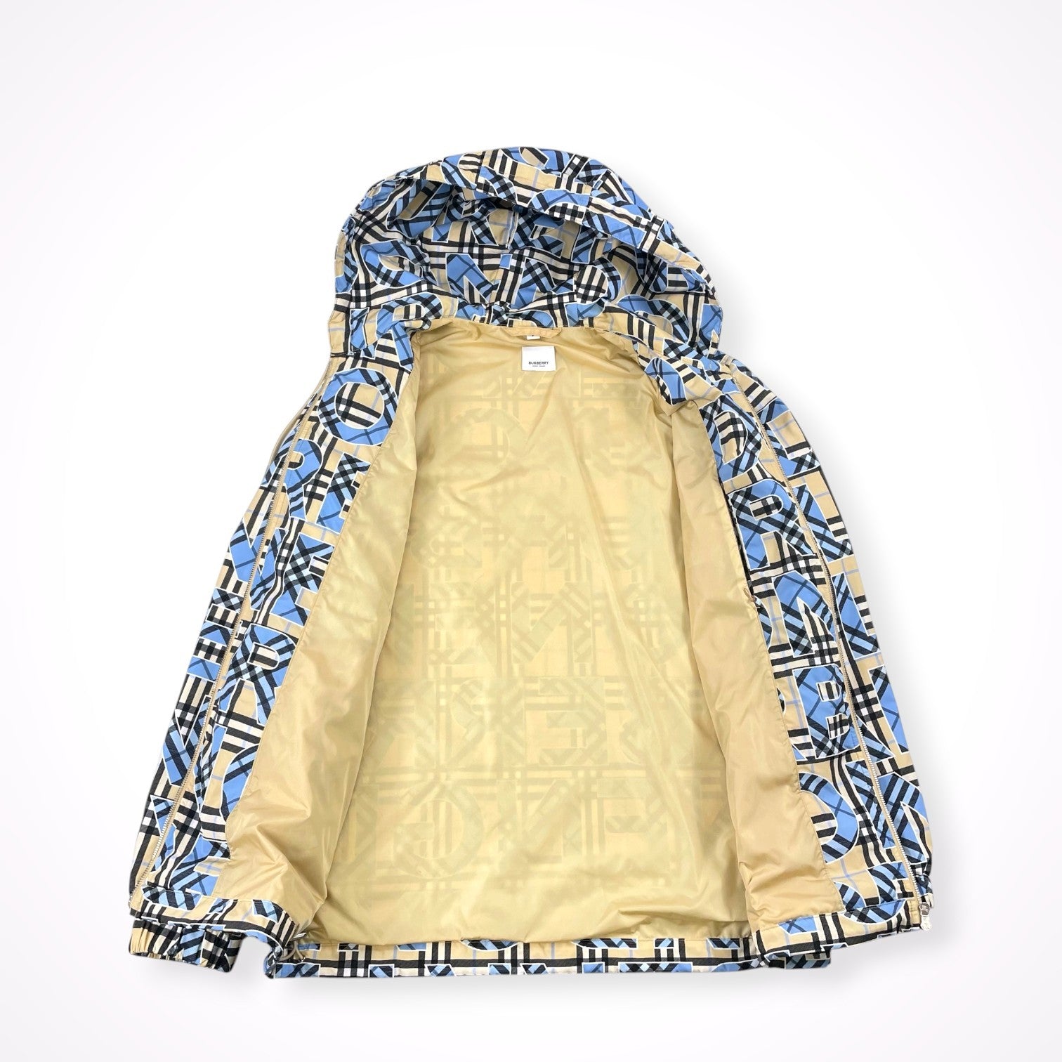 BURBERRY / ロゴ ナイロンジップアップパーカー 参考定価：170,000程度 SIZE:S