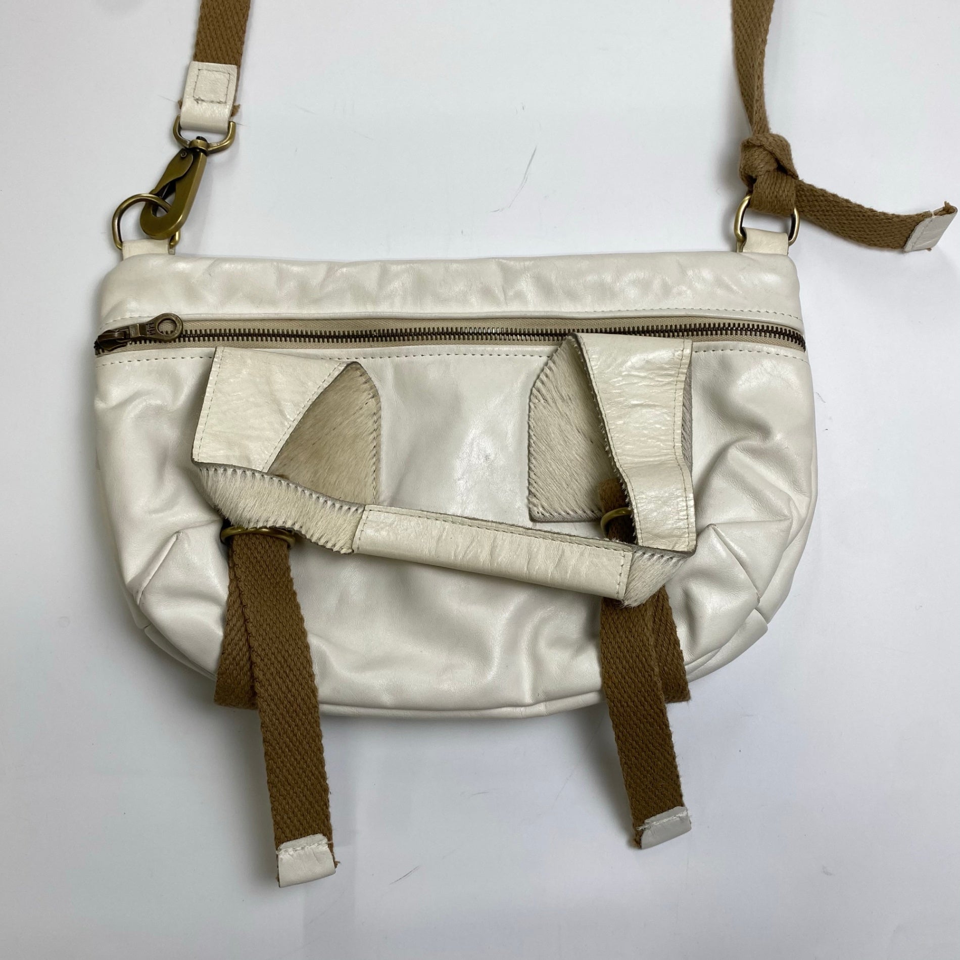 JAS M.B LONDON ジャスエムビー / レザー ハラコ ショルダーバッグ ハンドメイド 英国製