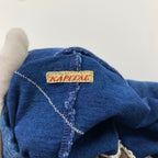 KAPITAL キャピタル / パッチワーク インディゴ タイト ロングスカート コットン リネン SIZE:XS