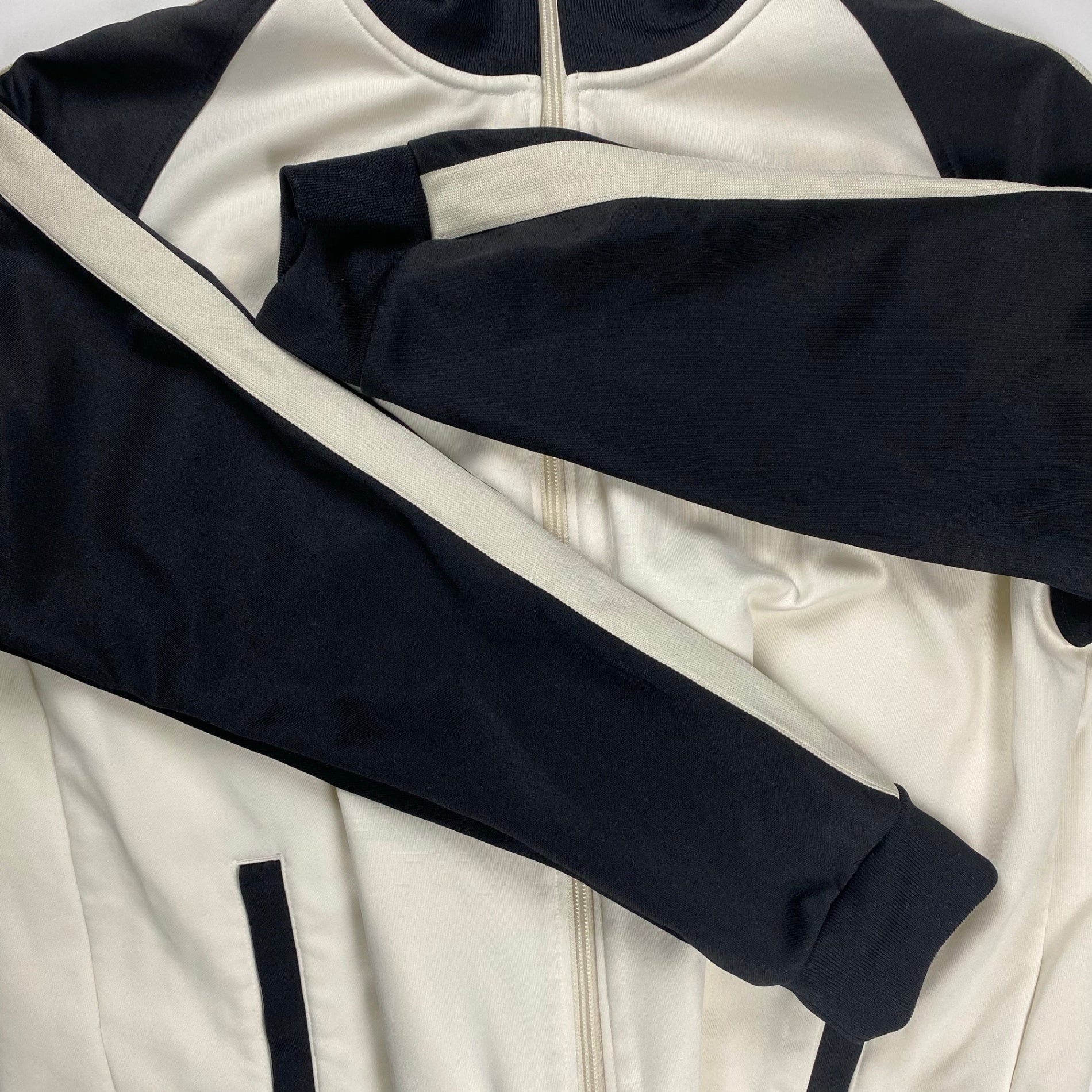 FRED PERRY × BEAMS フレッドペリー ビームス / 別注 トラックジャケット ジャージ ホワイト×ブラック SIZE:XL