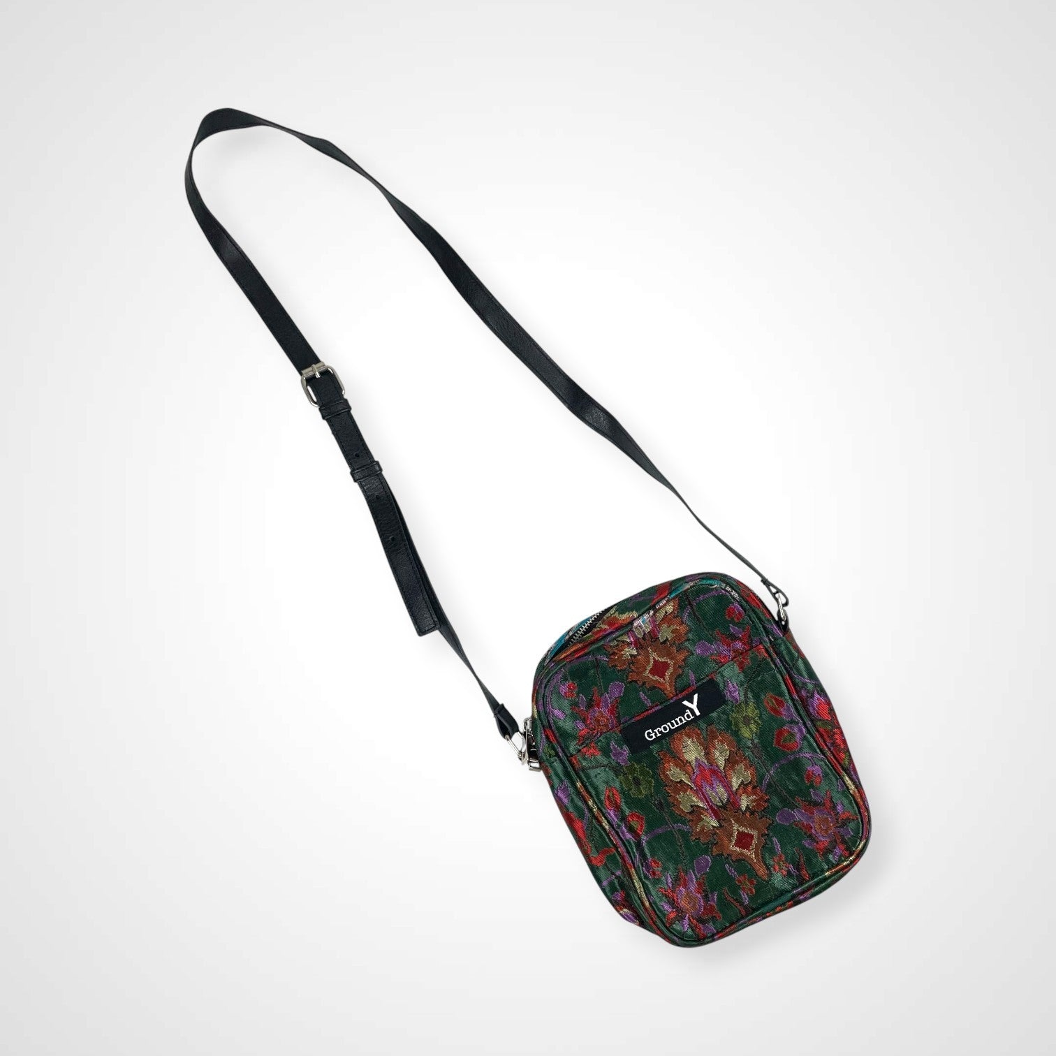 Ground Y グラウンド ワイ / フラワージャガードショルダーバッグ ゴブラン織り