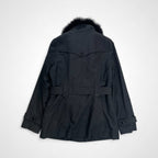 courreges クレージュ / ライナー付 リアルファー ジャケット ブラック 参考定価：60,000程度 SIZE:11