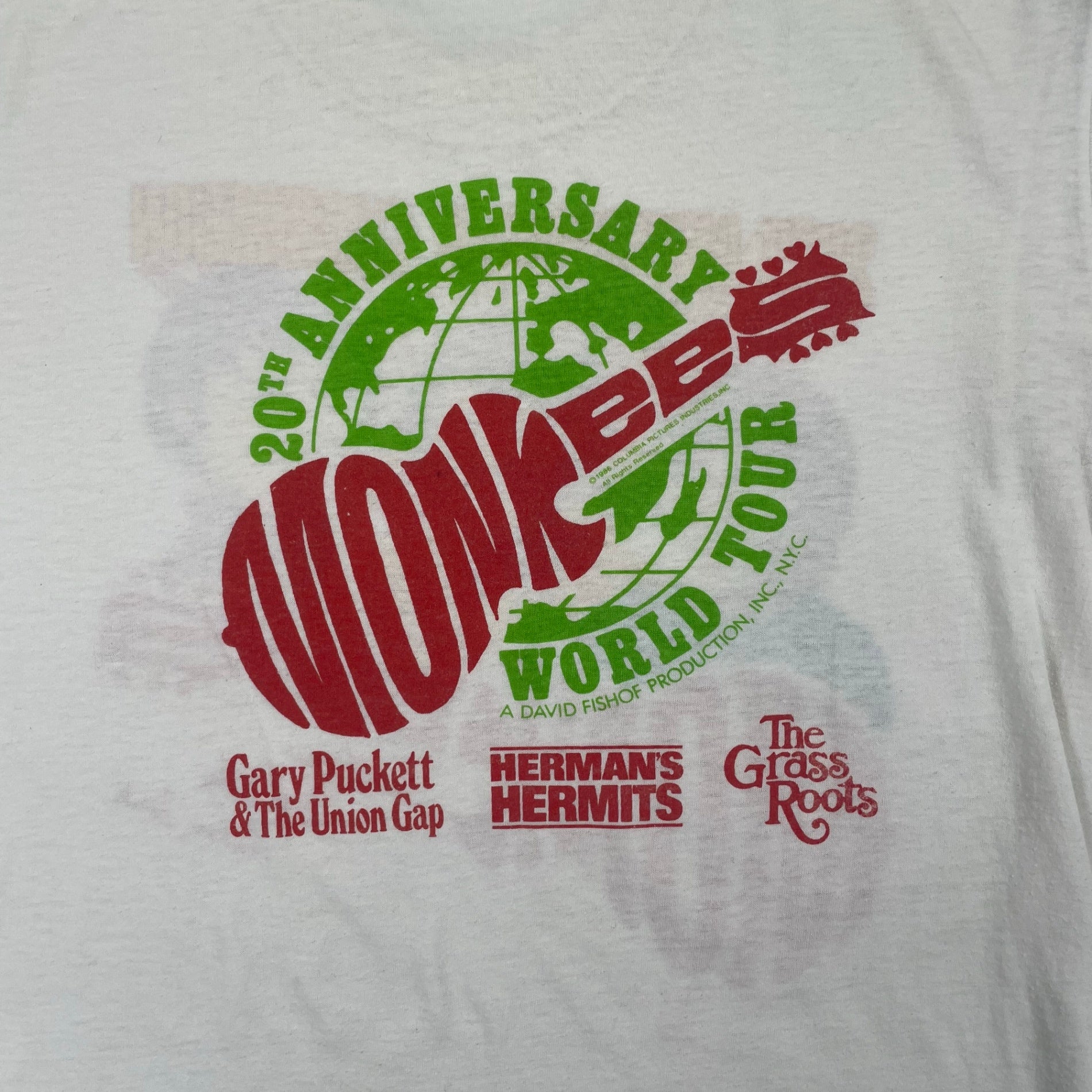 Monkees モンキーズ / 80s ヴィンテージノースリーブTEE SIZE：L