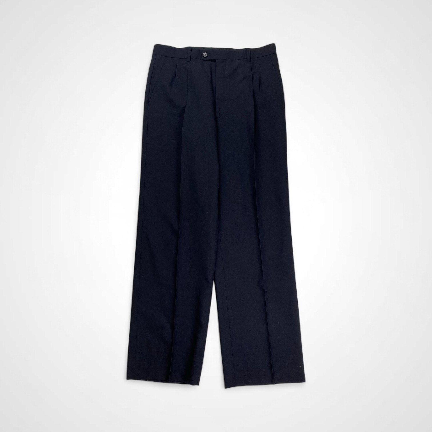 Christian Dior MONSIEUR クリスチャンディオール ムッシュ / ヴィンテージスラックス 2タック ネイビー SIZE:W82