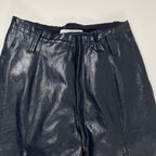 YOHEI OHNO ヨウヘイ オオノ / Faux Leather Biker Trousers 参考定価：58,000+tax SIZE:38