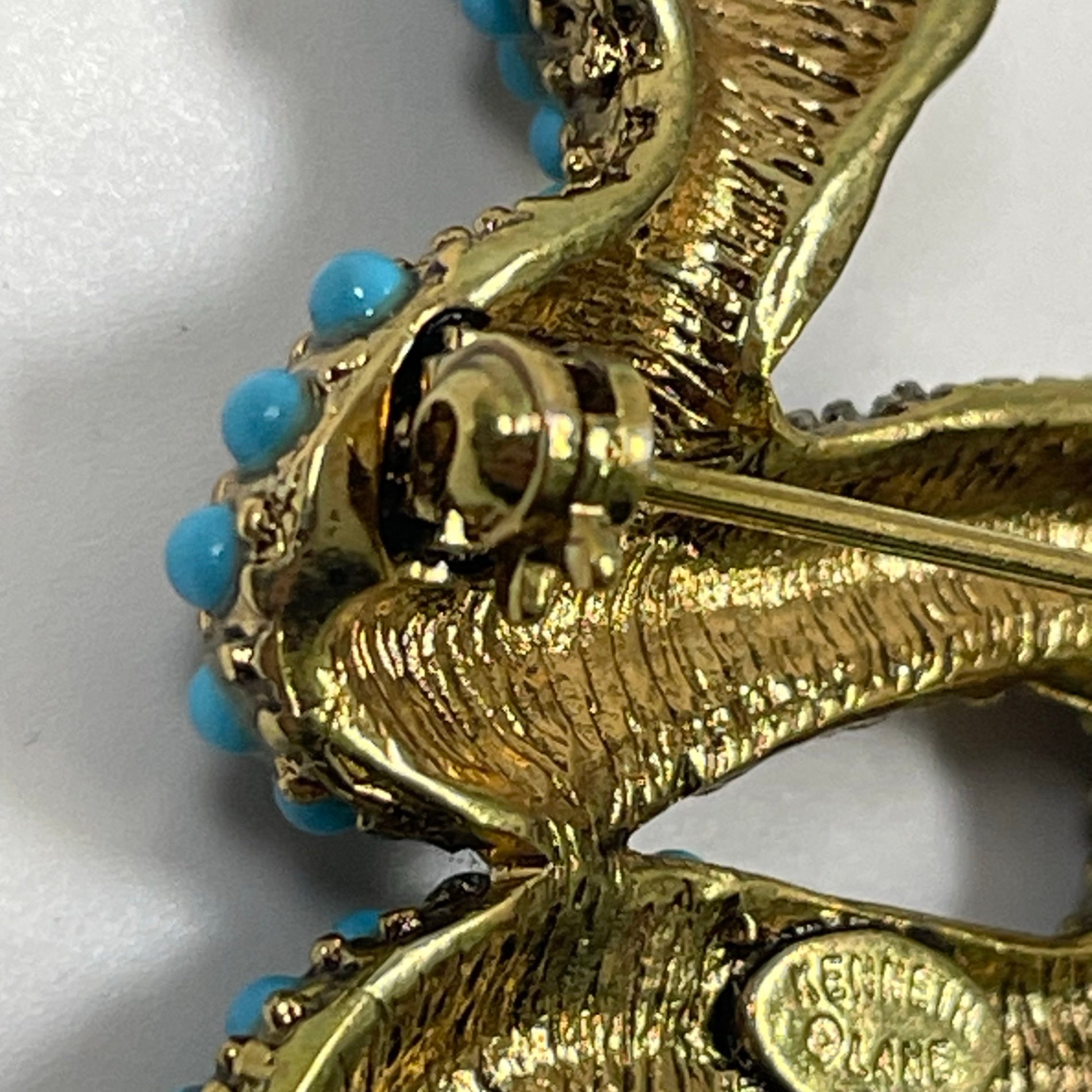 Kenneth  Jay  Lane ケネス・ジェイ・レーン / ターコイズ×ダイヤ スネークブローチ