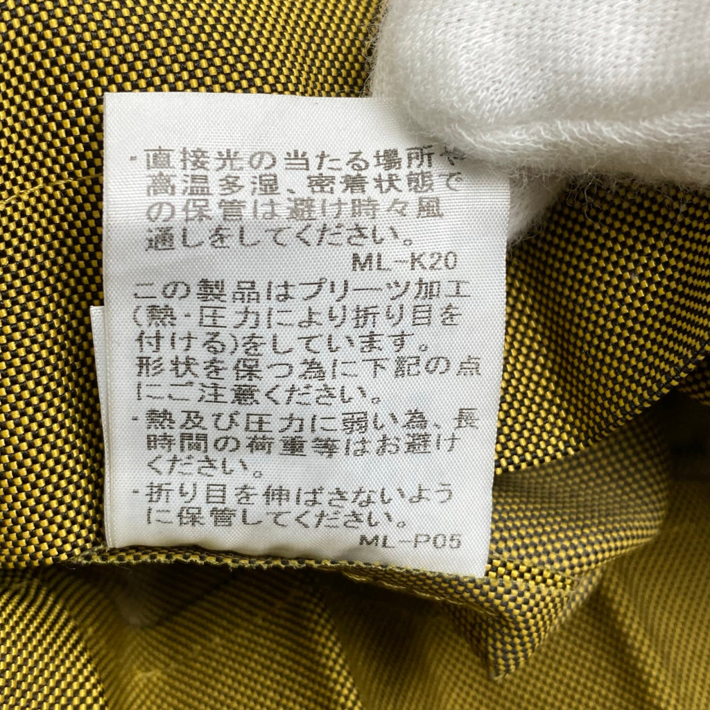 me ISSEY MIYAKE ミー イッセイミヤケ / プリーツショルダーバッグ フラップ付 カーキ B5サイズ