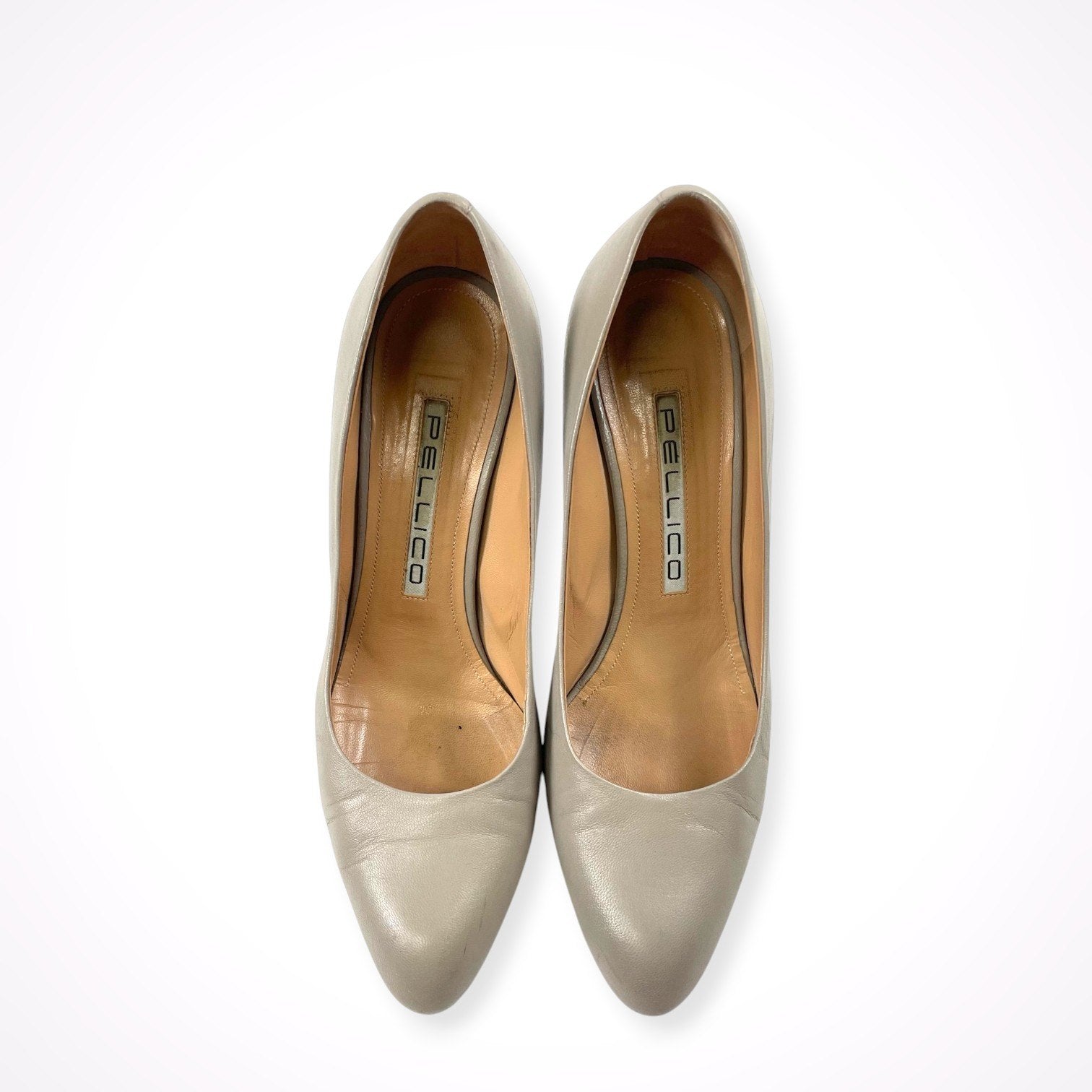 PELLICO / レザーヒールパンプス 参考定価：55,000程度 SIZE：37 1/2