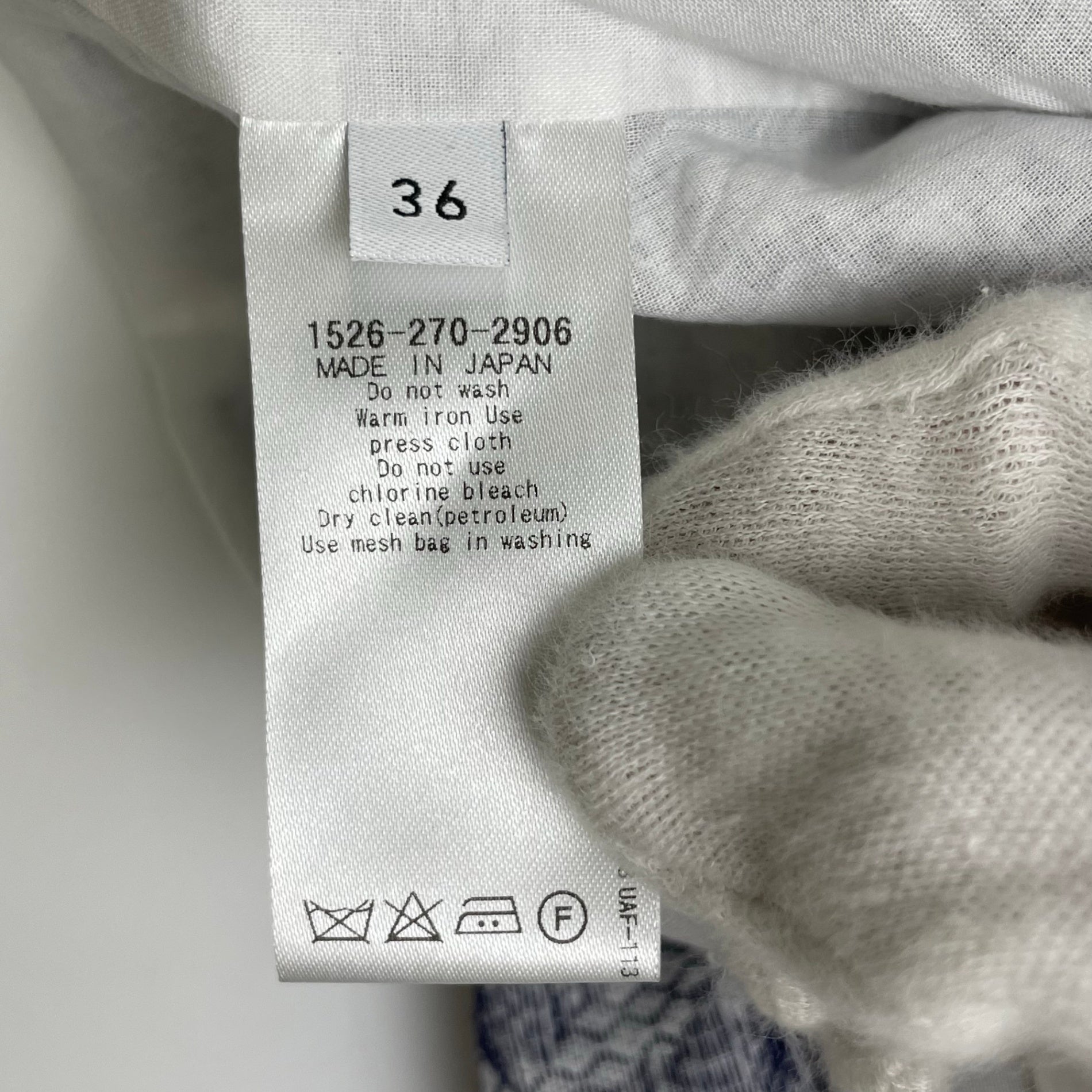 UNITED ARROWS ユナイテッドアローズ / ヘンリーネック ジャガードシャツワンピース 参考定価：18,000程度 SIZE:36