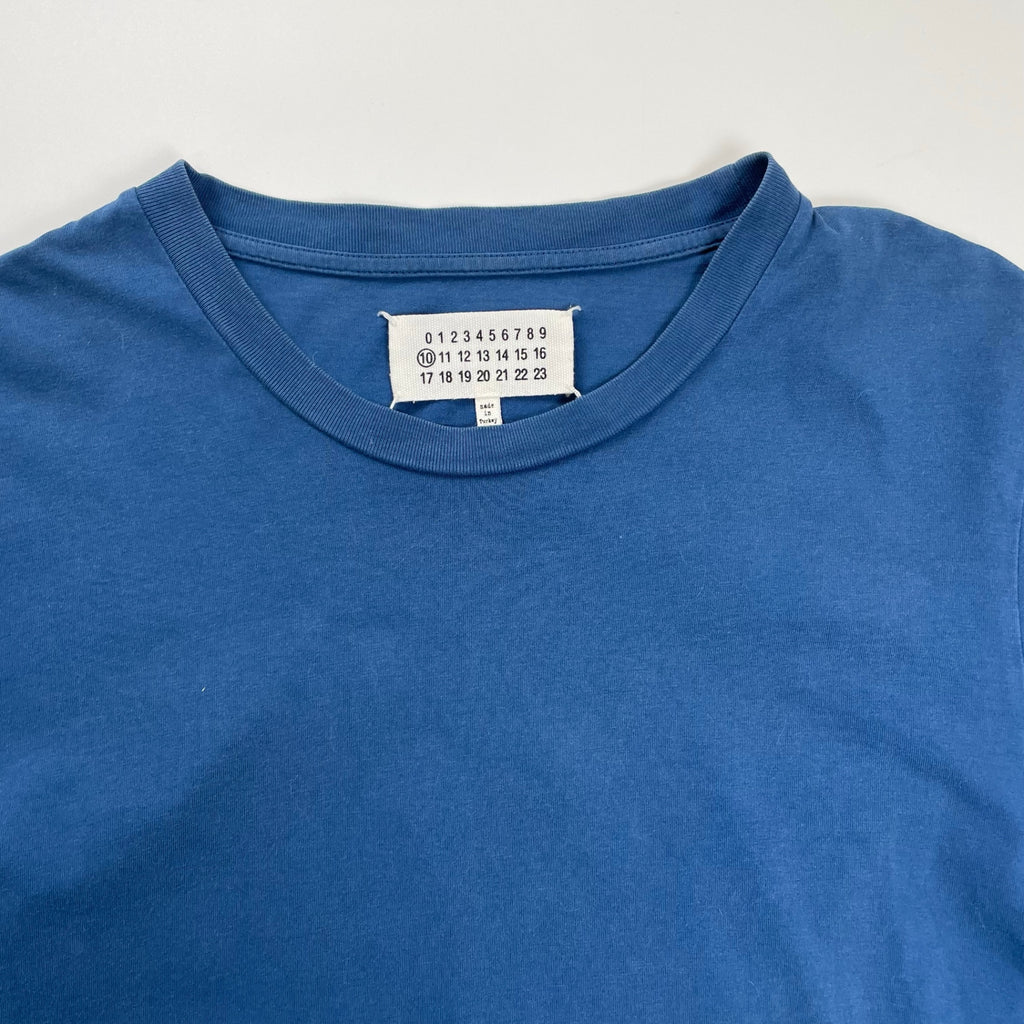 Maison Martin margiela メゾンマルタンマルジェラ / 15SS クルーネックTEE SLIM ブルー 参考定価：22,000程度 SIZE：46