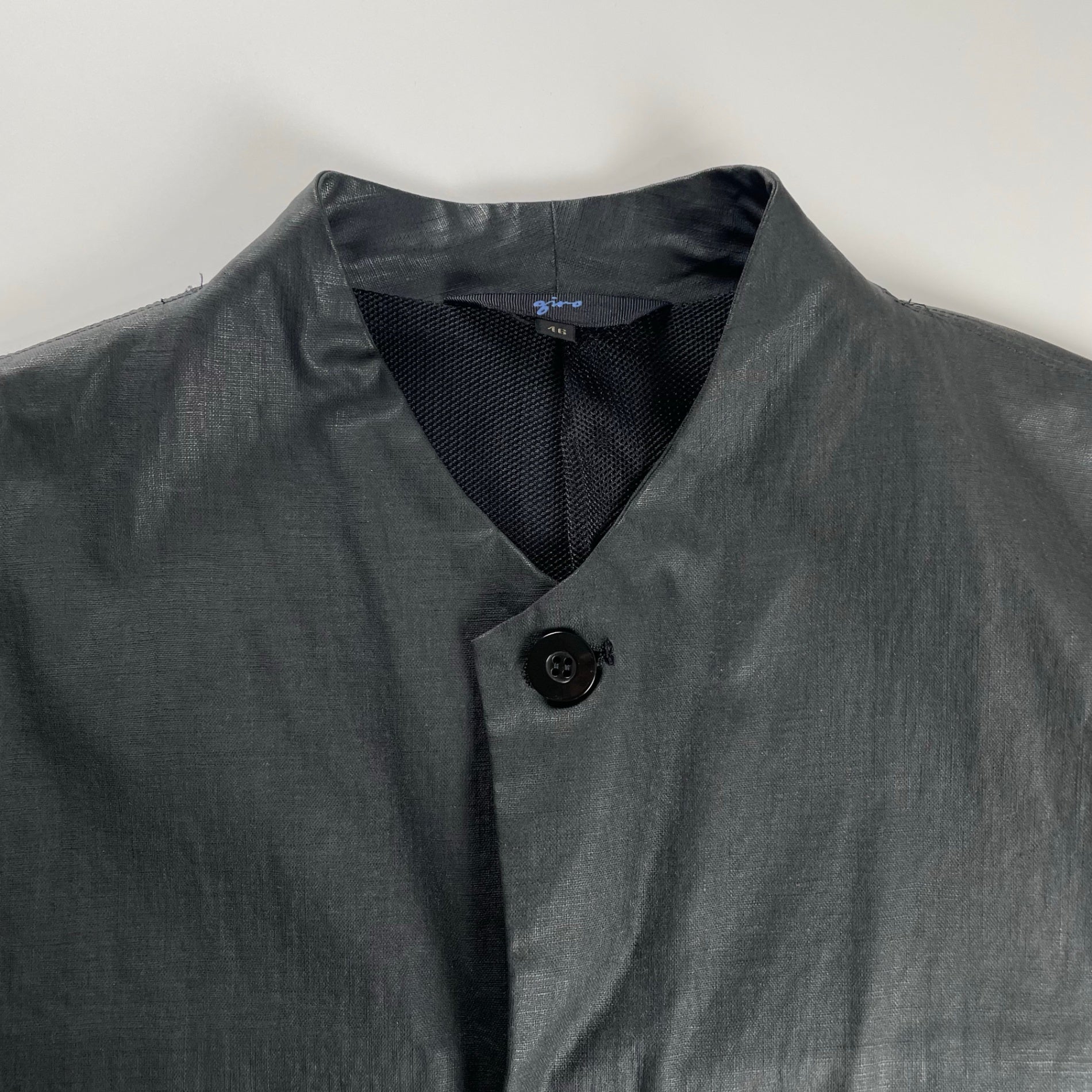 VINTAGE ヴィンテージ / コットンリネン カラーレスジャケット  参考定価：26,000程度 SIZE：46