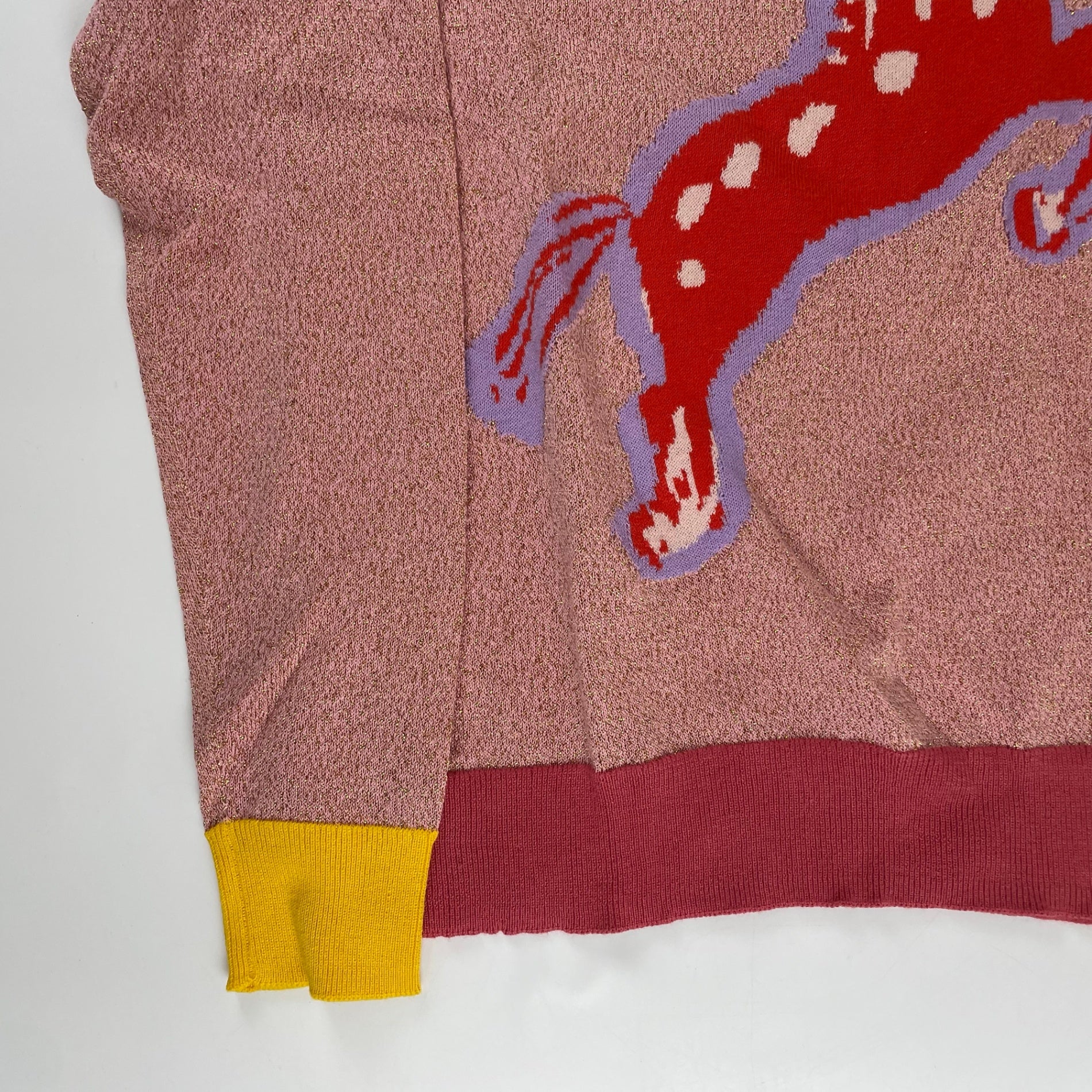STELLA McCARTNEY ステラマッカートニー / ラメニット-horse- 参考定価：28,000程度 SIZE:14Year(レディースS-M)
