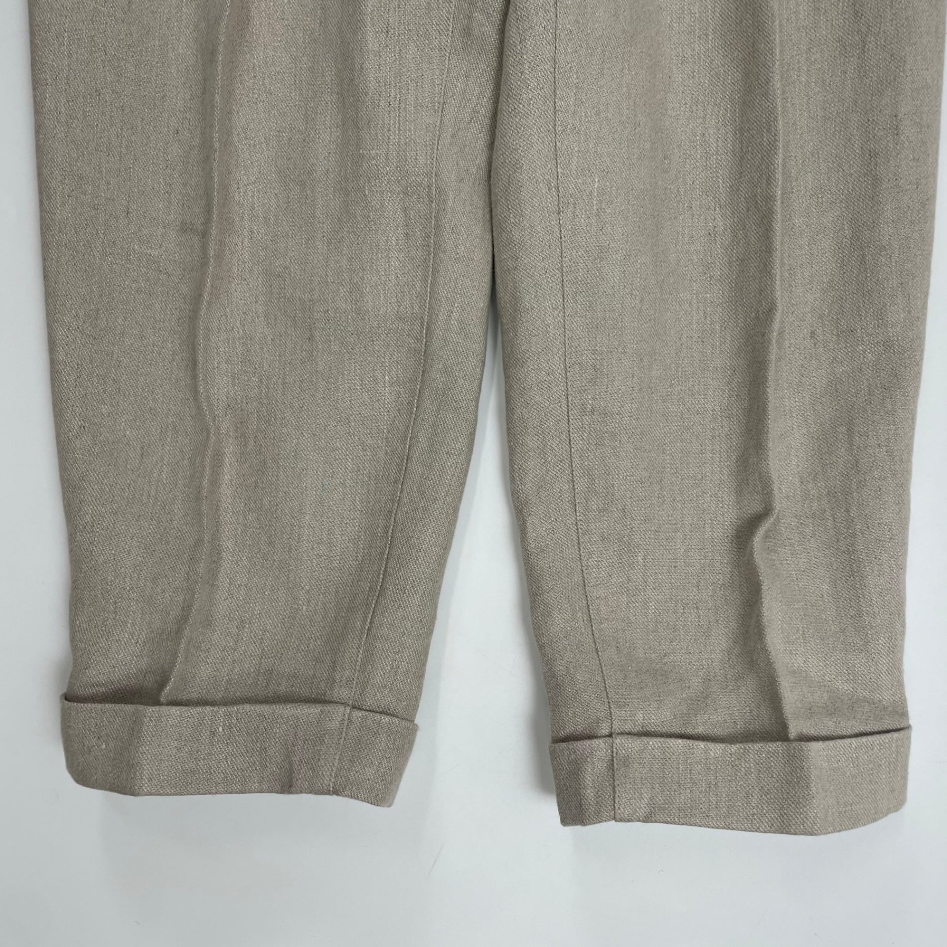 BEAMS PLUS ビームスプラス / 2プリーツリネンパンツ 未使用品 参考定価：16,000+tax SIZE:XS