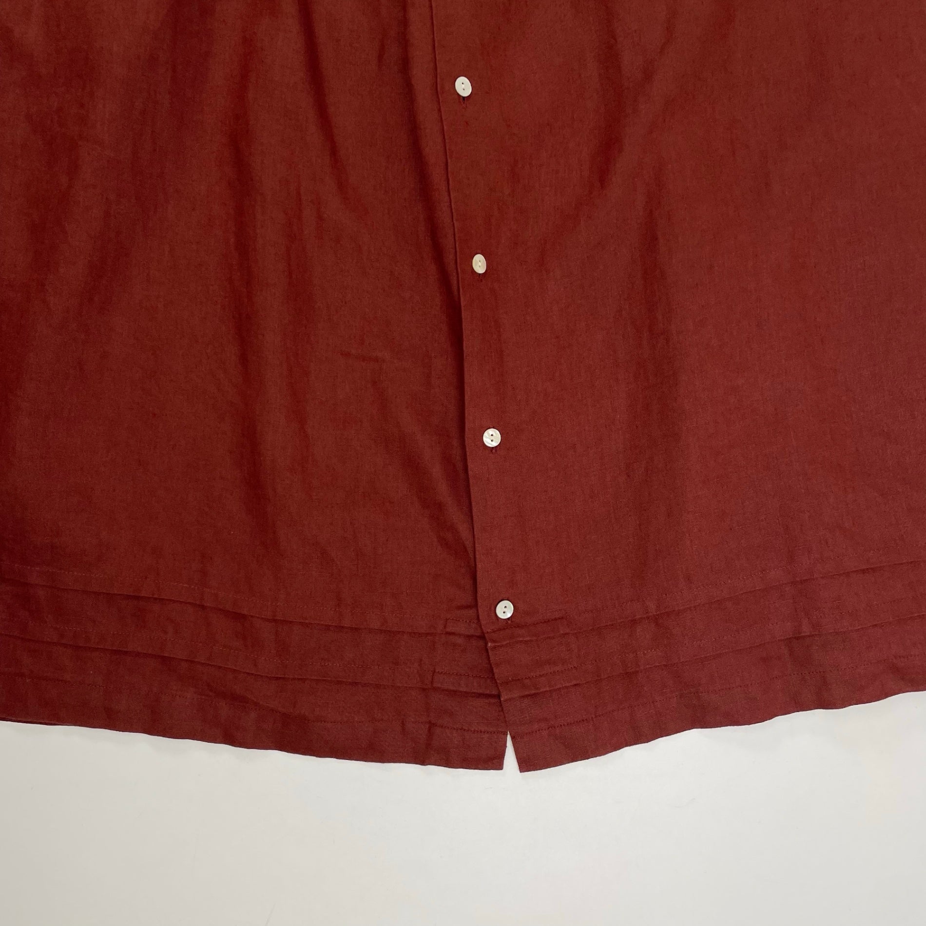 08 Mab ゼロハチマブ / 前開きリネンシャツワンピース 参考定価：16,000程度 SIZE:FREE