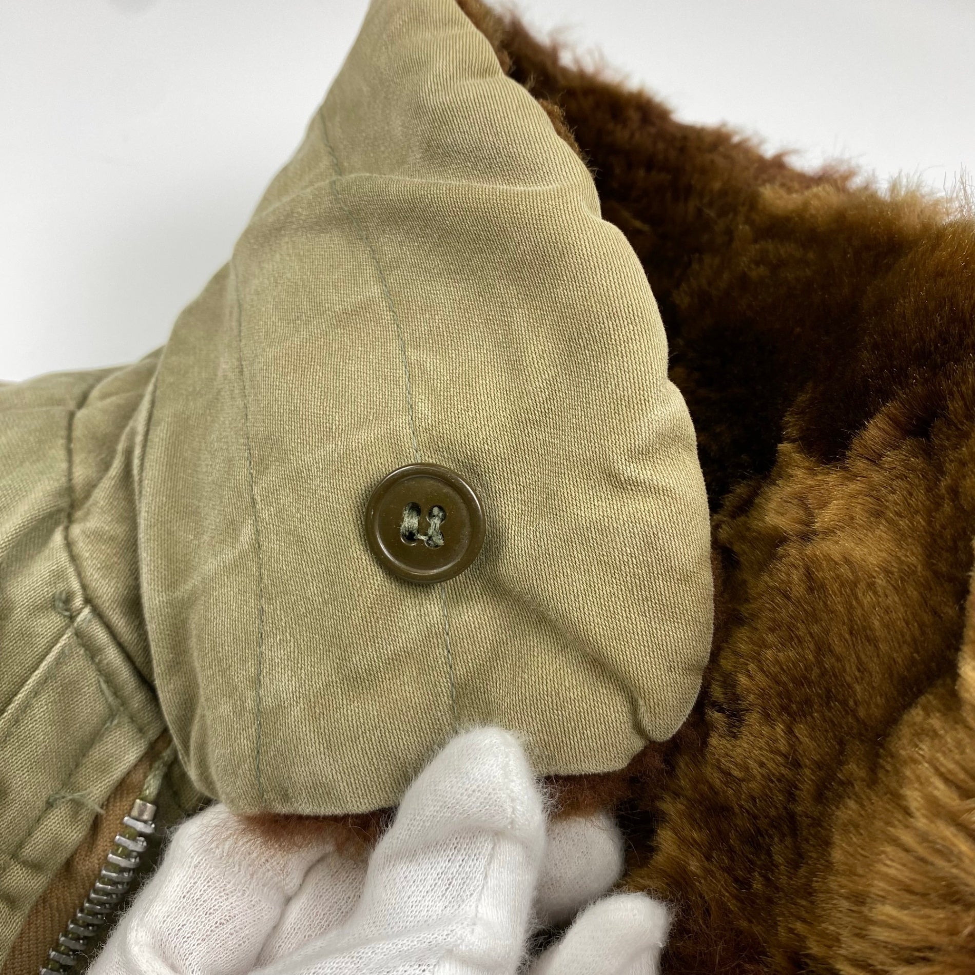 最初期 40s US ARMY USAAF / B-15初期型 フライトジャケット 官給品 SIZE：S程度