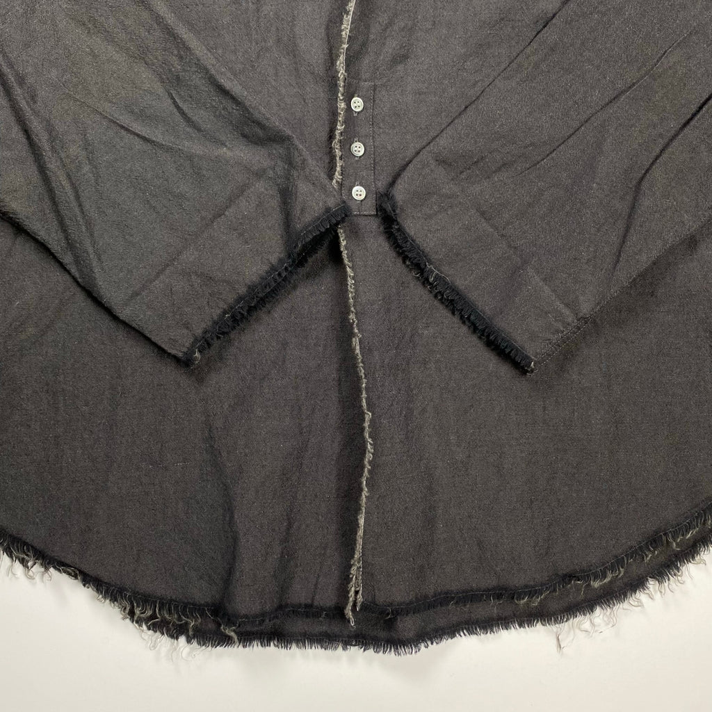 barbell object バーベルオブジェクト / bo-05s01 3b sh 羽織り シャツ 墨黒 25AW 参考定価：30,000+tax SIZE:2