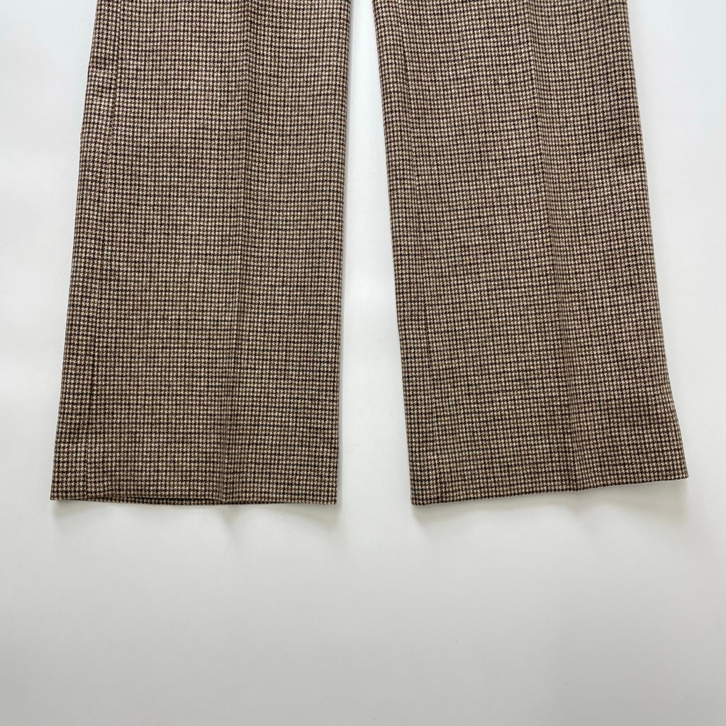 EVERYDAY I LIKE / Slim Flare ハウンドトゥースチェックスラックスパンツ 参考定価：29,000+tax
