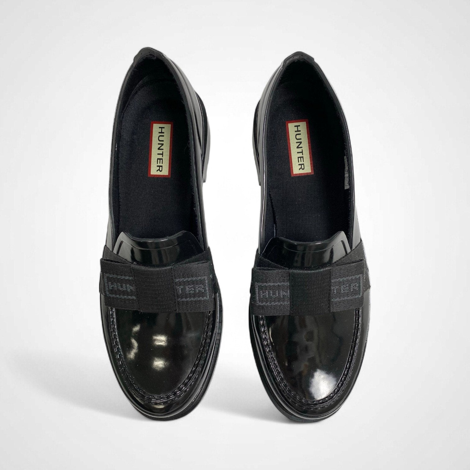 HUNTER ハンター / リボンラバーローファー 極美品 参考定価：17,000+tax SIZE:UK6(25cm)