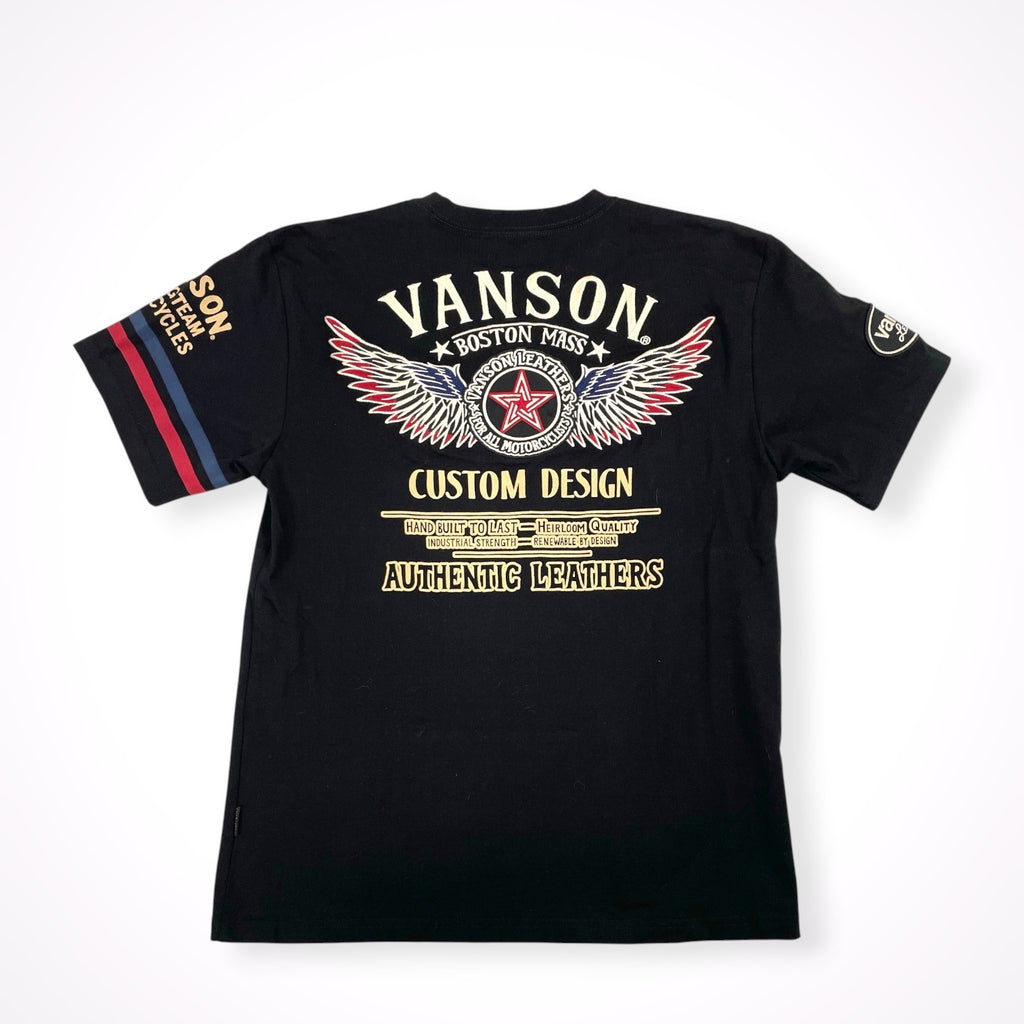 vanson / モーターサイクルTシャツ 参考定価：8,900+tax SIZE:L
