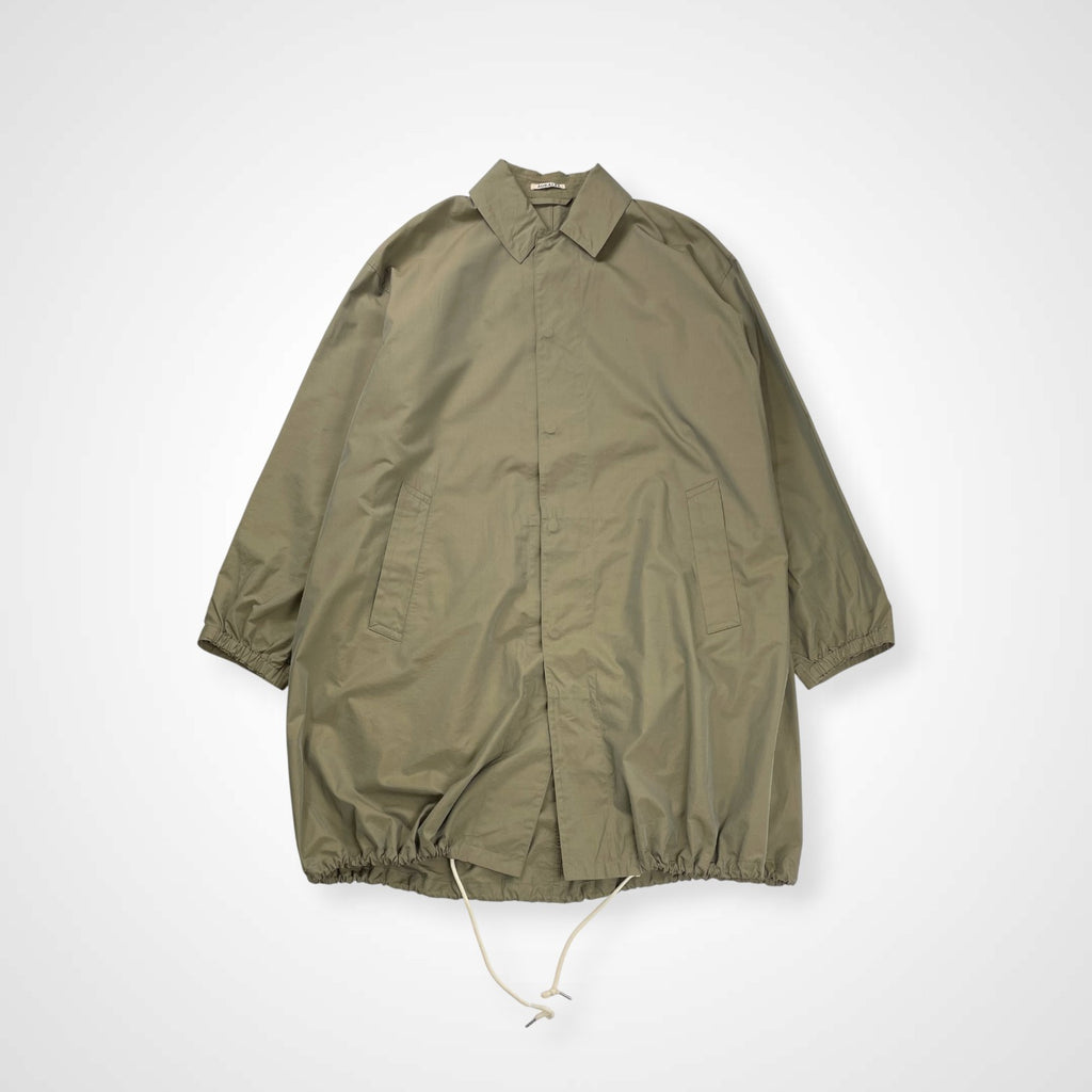 AURALEE オーラリー / FINX CHAMBRAY BIG SOUTEIN COLLAR COAT 