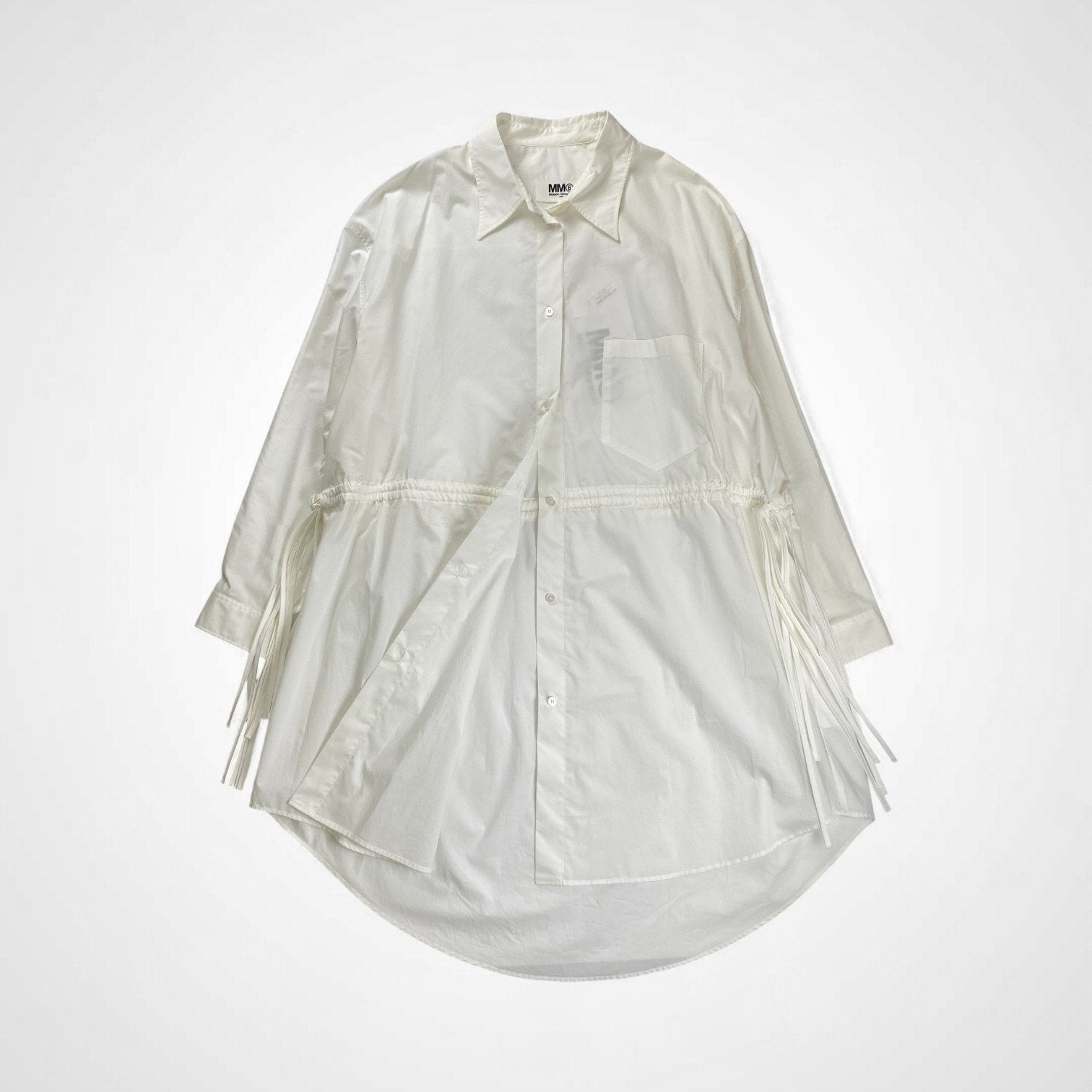 MM6 Maison Margiela エムエムシックス メゾン マルジェラ / WHITE SHIRT DRESS ホワイトシャツドレス 21AW 未使用品 参考定価：70,000程度  SIZE:S