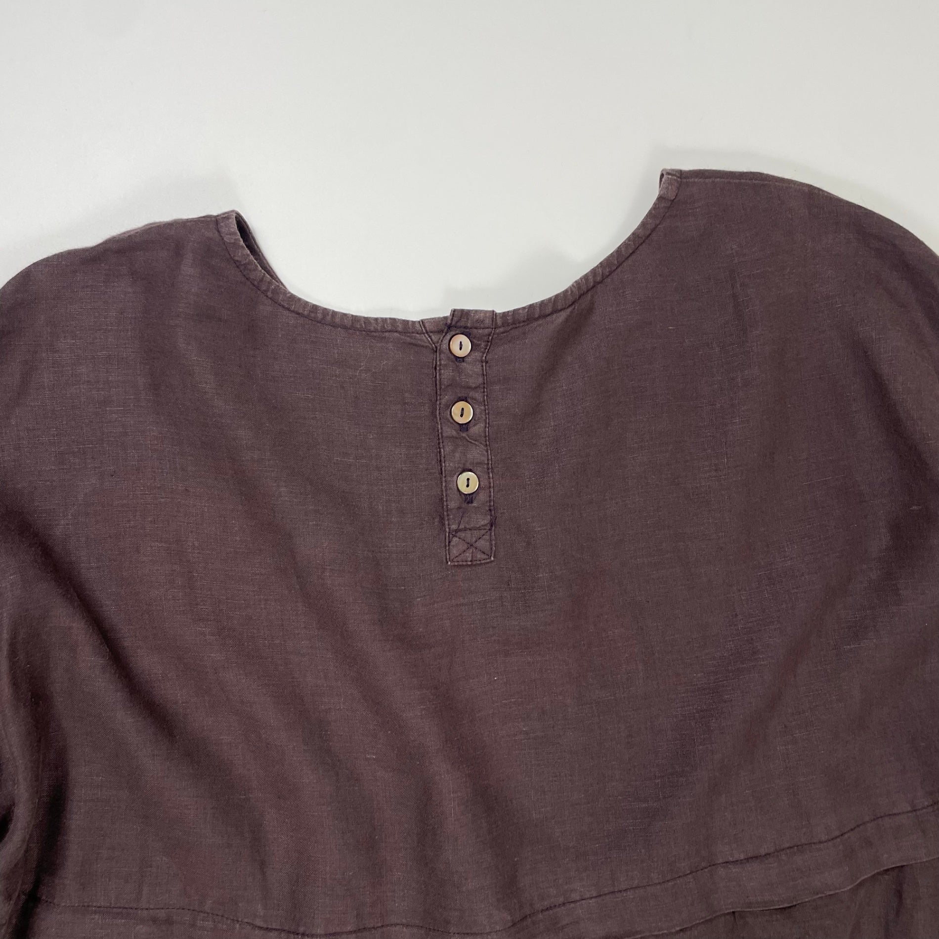 nest robe ネストローブ / 切替リネンワンピース 参考定価：35,000程度 SIZE：FREE